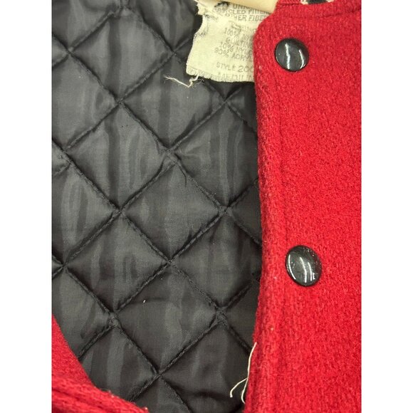 Vintage Trophy Jackets Adult Medium Red Leather Letterman Varsity Sportswear 70s - Picture 10 of 12